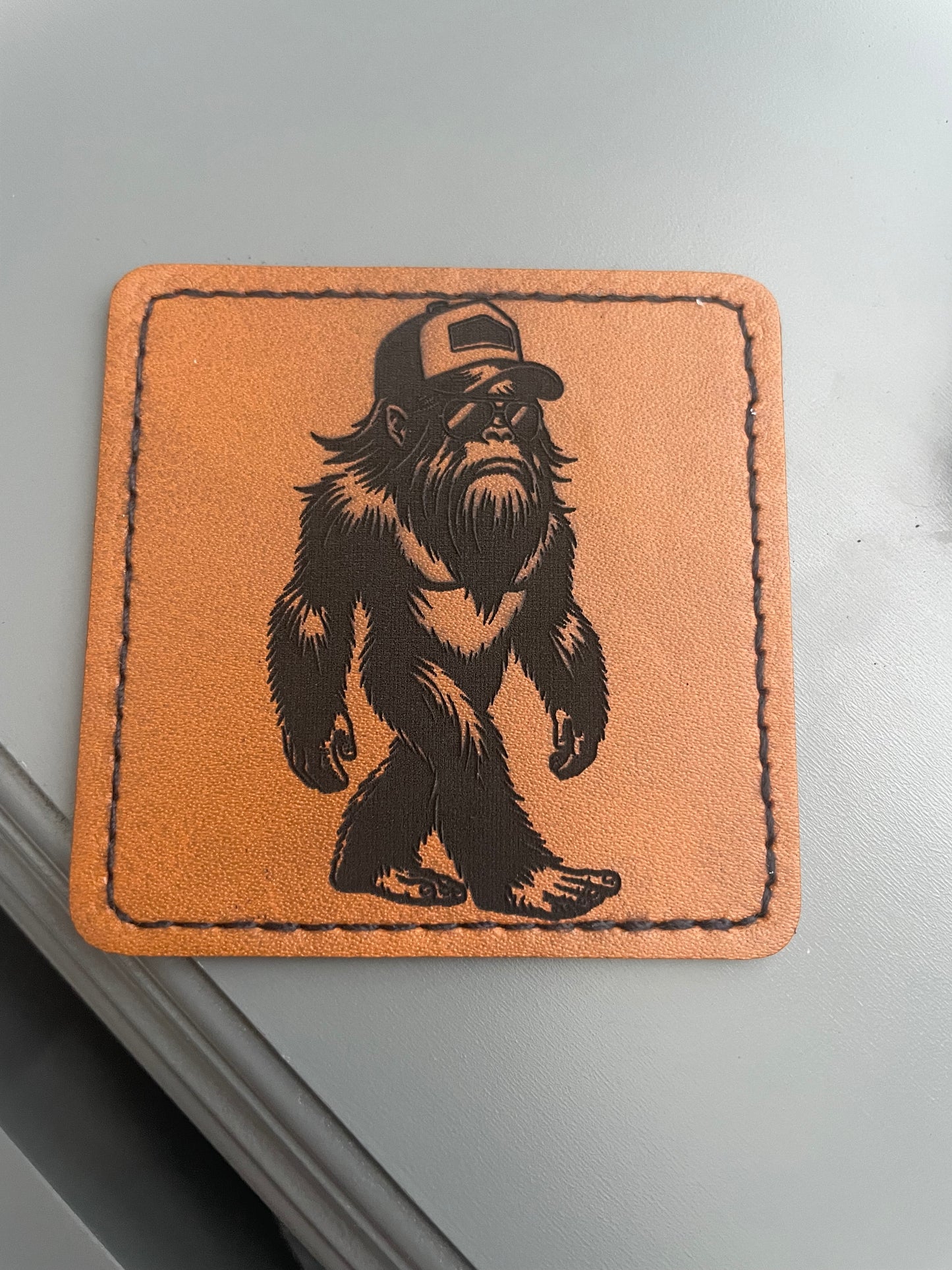 Custom leatherette iron on patch