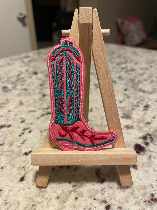 Iron on embroidered boots