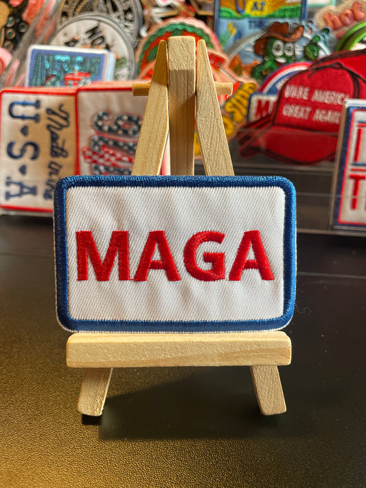 MAGA embroidered iron on patch