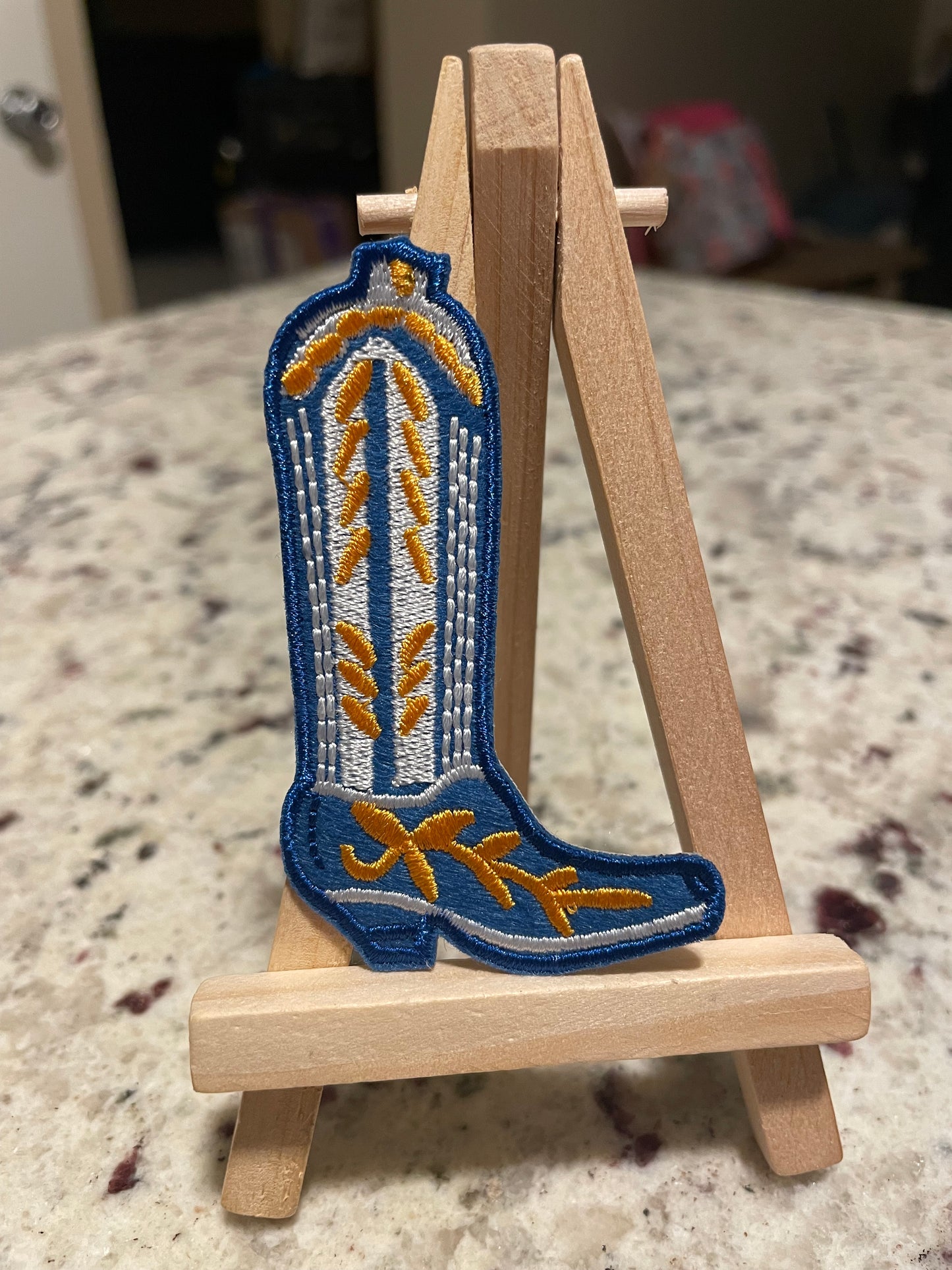 Iron on embroidered boots