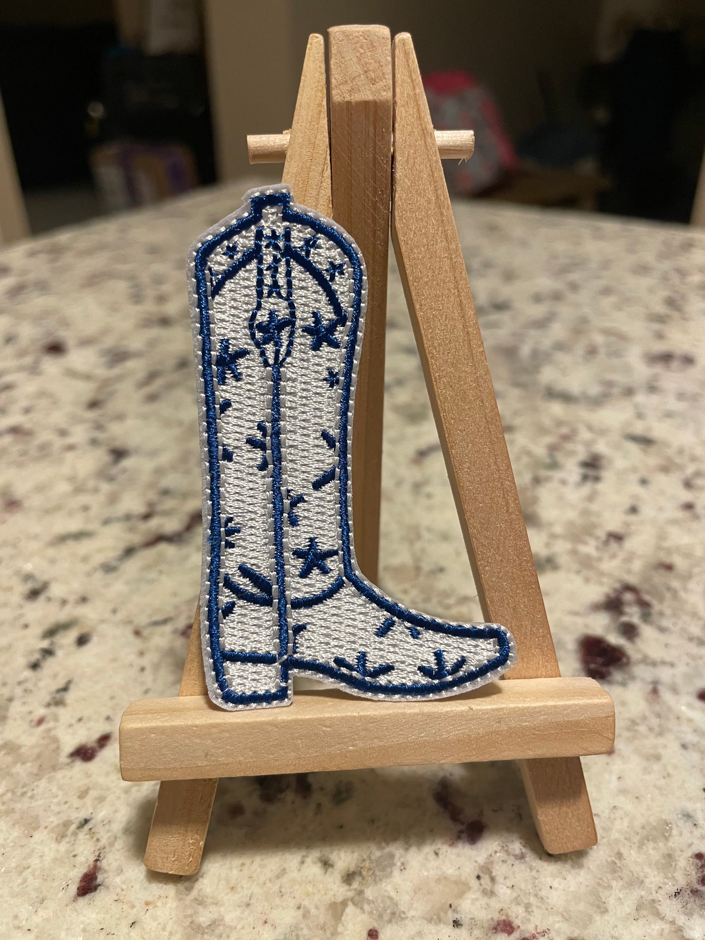 Iron on embroidered boots