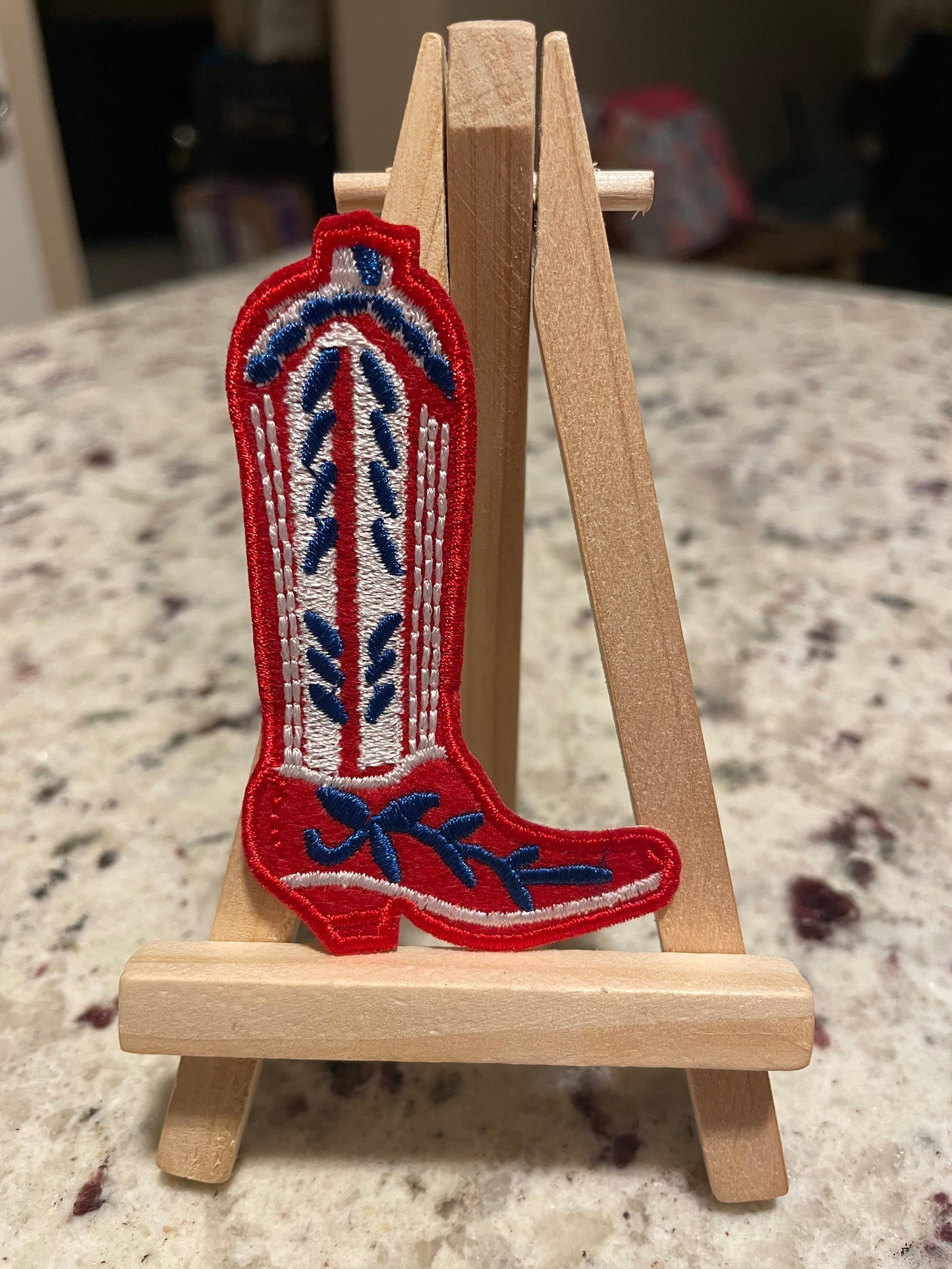 Iron on embroidered boots