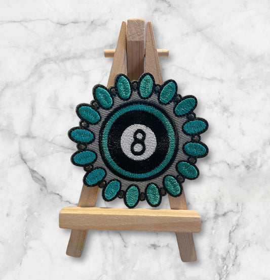 Turquoise 8 ball