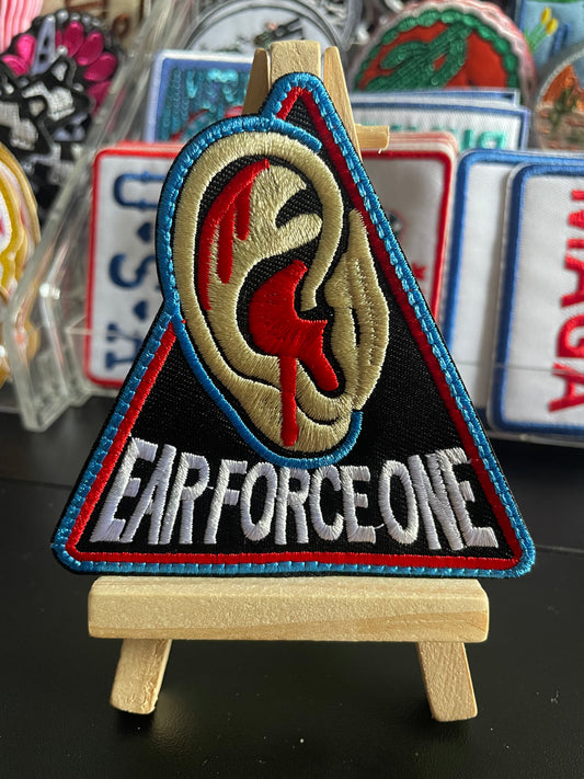 Ear force one embroidered iron on patch