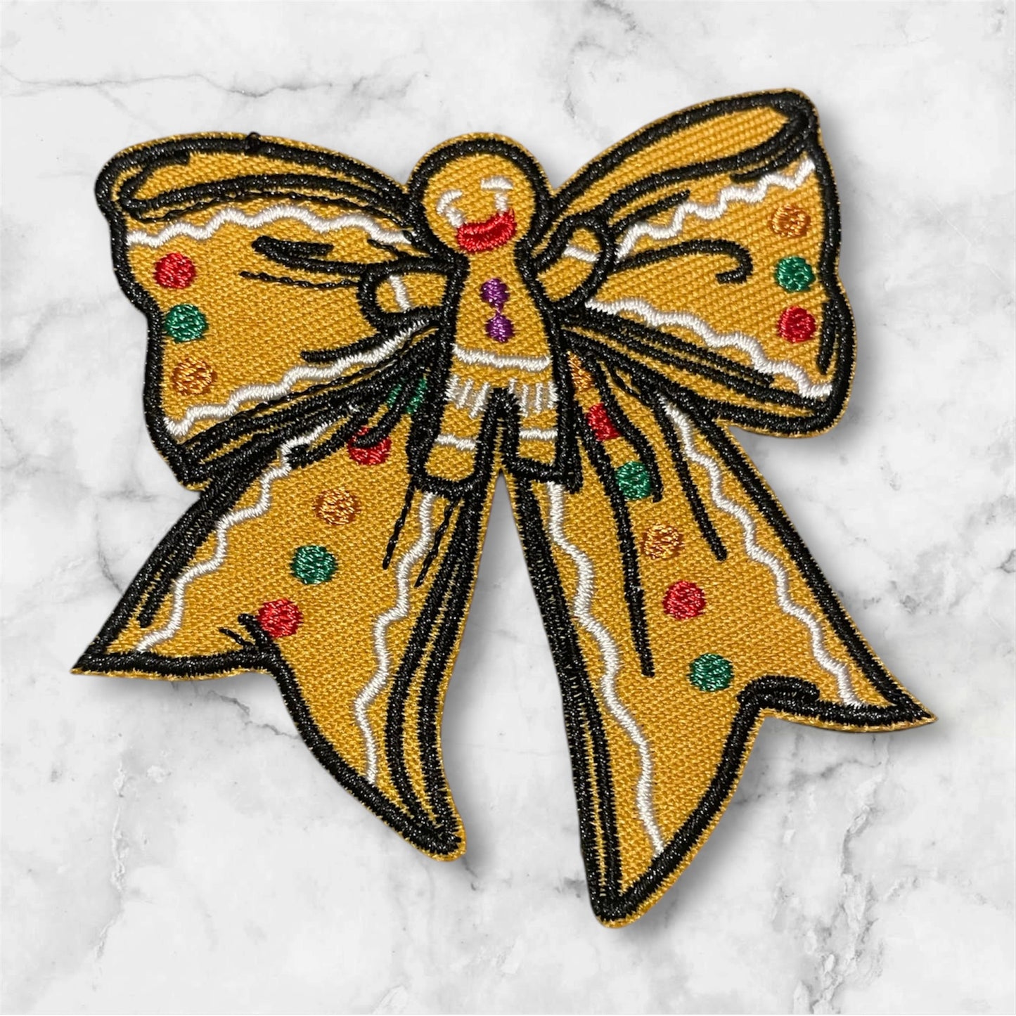 Gingerbread Christmas bow