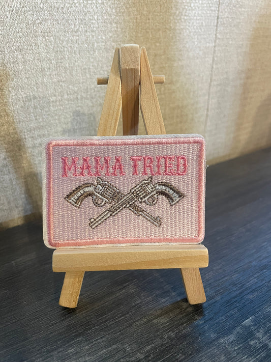 Mama Tried Embroidered iron on patch