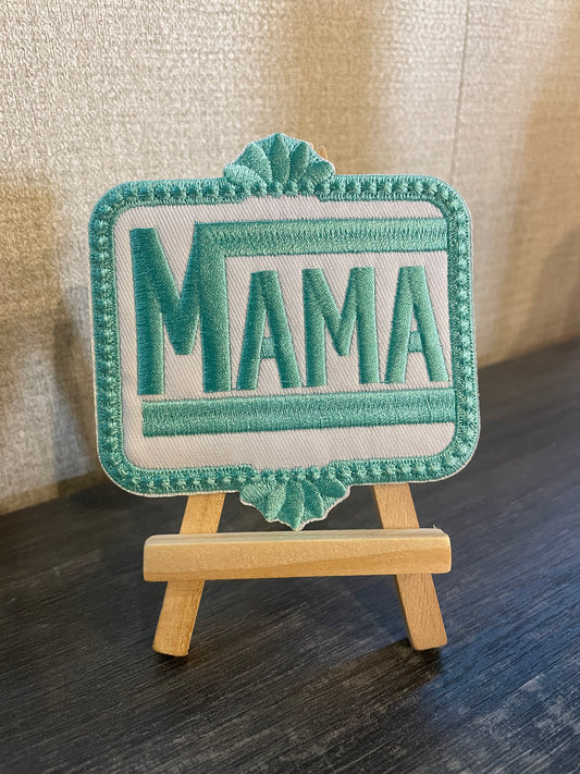 Large Mama Embroidered iron on patch